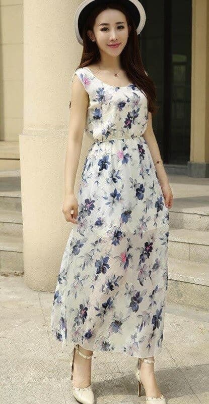 Langes Damenkleid P1048 17