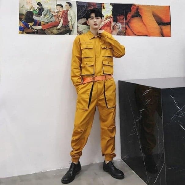 Overall A3136 dunkelgelb XL
