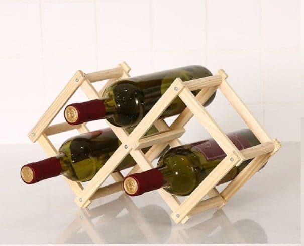 Weinregal aus Holz C75 S 1