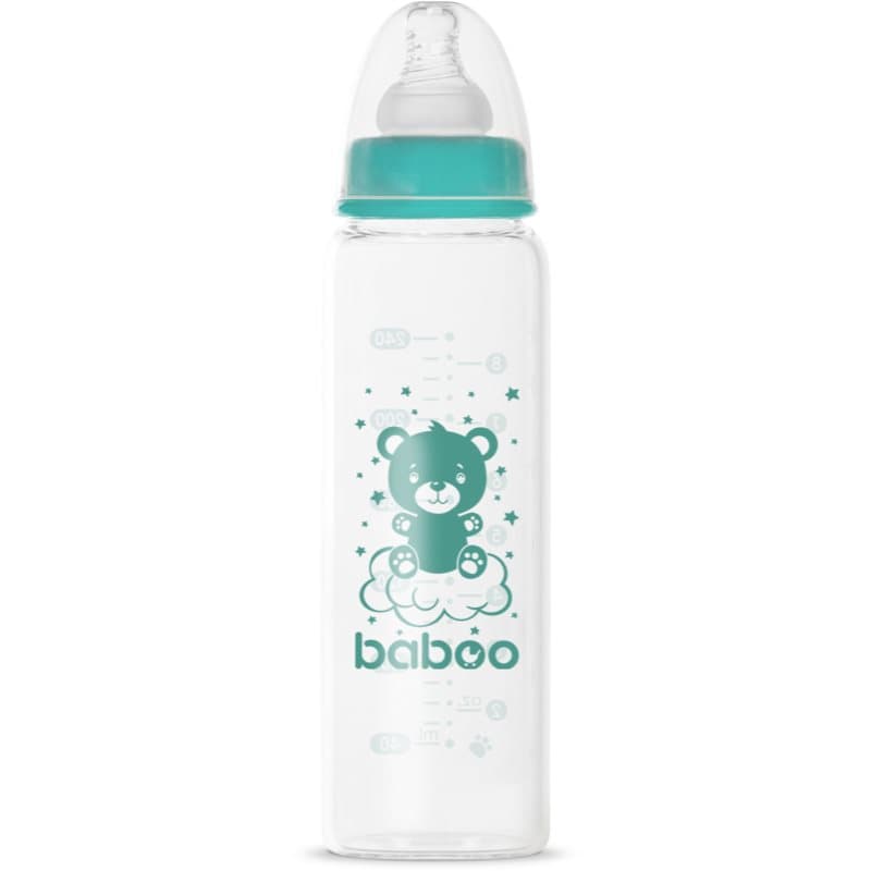 Baboo Anti-colic Glass Feeding Bottle Narrow Neck Glas-Babyflasche 3m+ 1 St.