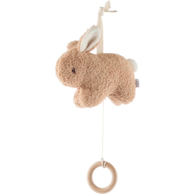 Bieco Musical Toy Bunny Fine Kontrast-Spielzeug zum Aufhängen mit Melodie 1 St.