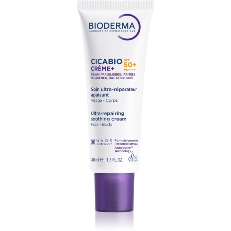 Bioderma Cicabio Créme+ SPF 50+ Gesichtscreme SPF 50+ 40 ml