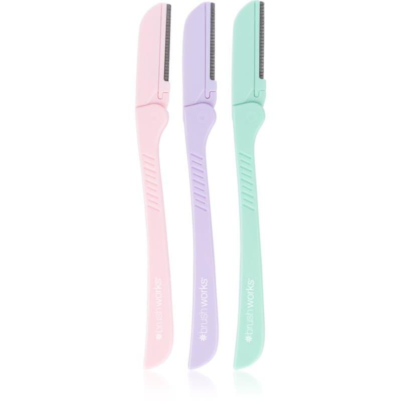 Brushworks Precision Eyebrow Razor Pastel Rasierer für die Augenbrauen
