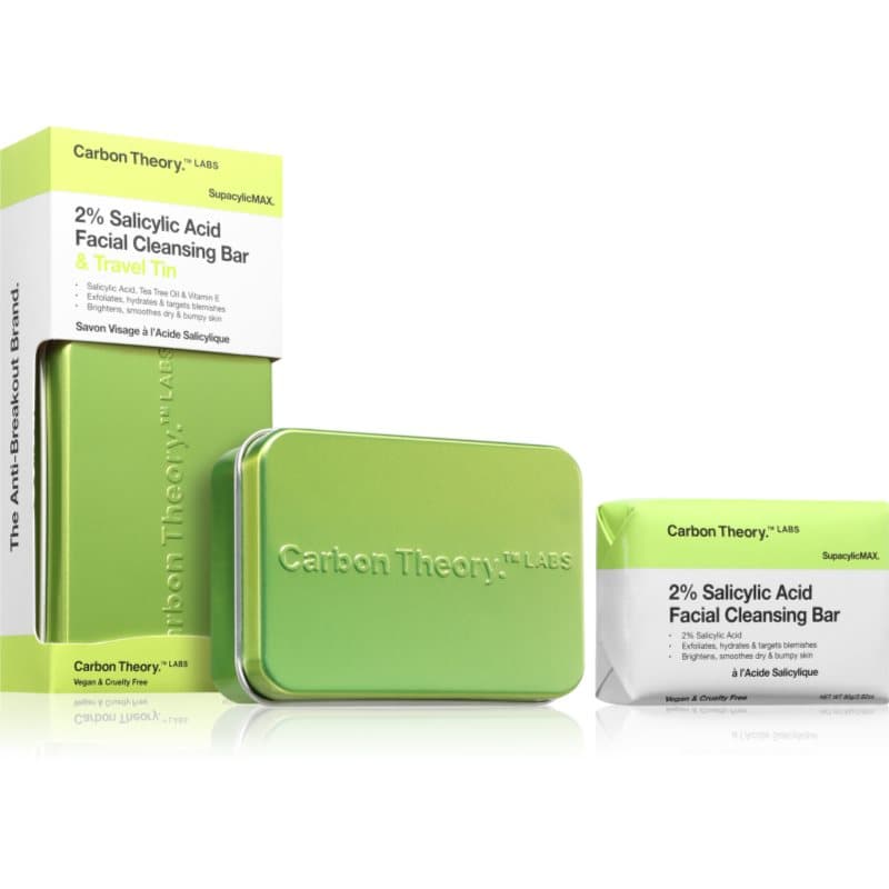 Carbon Theory Supacylic Max Facial Cleansing Bar Reinigungsseife für das Gesicht mit Salicylsäure 80 g