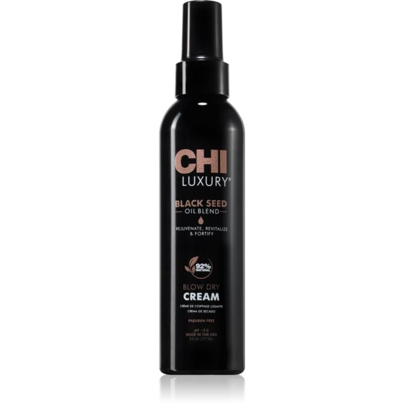 CHI Luxury Black Seed Oil Blow Dry Cream Nährende Hitzeschutz-Creme für glatte Haare 177 ml