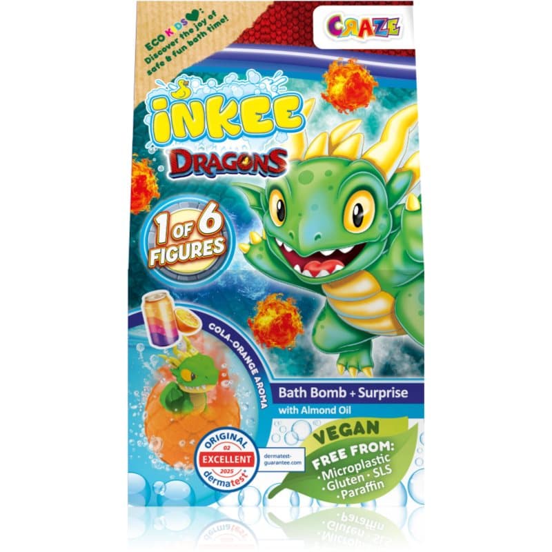 Craze INKEE Dragons Badebombe 1 St.