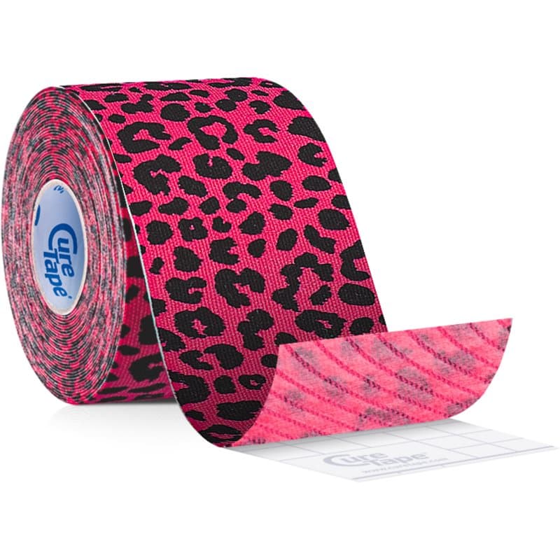 CureTape® Art Kinesiotape Farbe Leopard Pink&Black 5 m