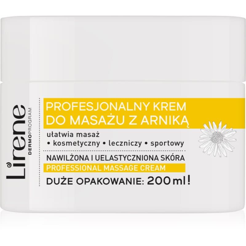 Lirene Massage Cream Arnica Massagecreme mit feuchtigkeitsspendender Wirkung 200 ml