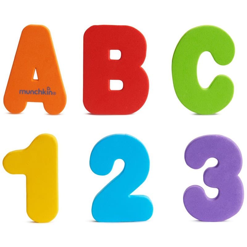 Munchkin Bath Learn Letters & Numbers Wasserspielzeug 18 m+ 36 St.