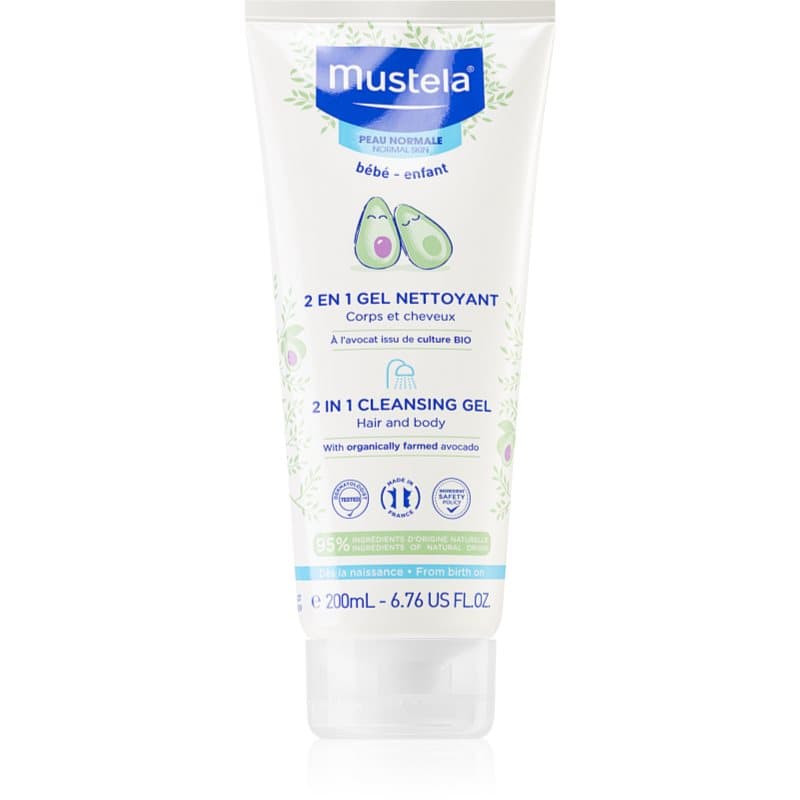 Mustela Bébé Reinigungsgel für Haut und Haar für Kinder 200 ml