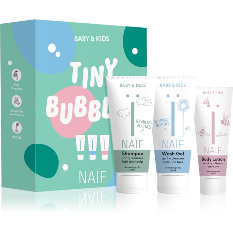 Naif Baby & Kids Tiny Bubbles Geschenkset für Kinder ab der Geburt