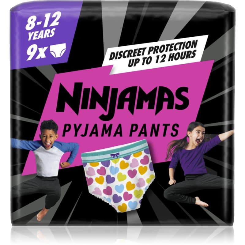 Pampers Ninjamas Pyjama Pants Pyjama-Windelhöschen 27-43 kg Hearts 9 St.