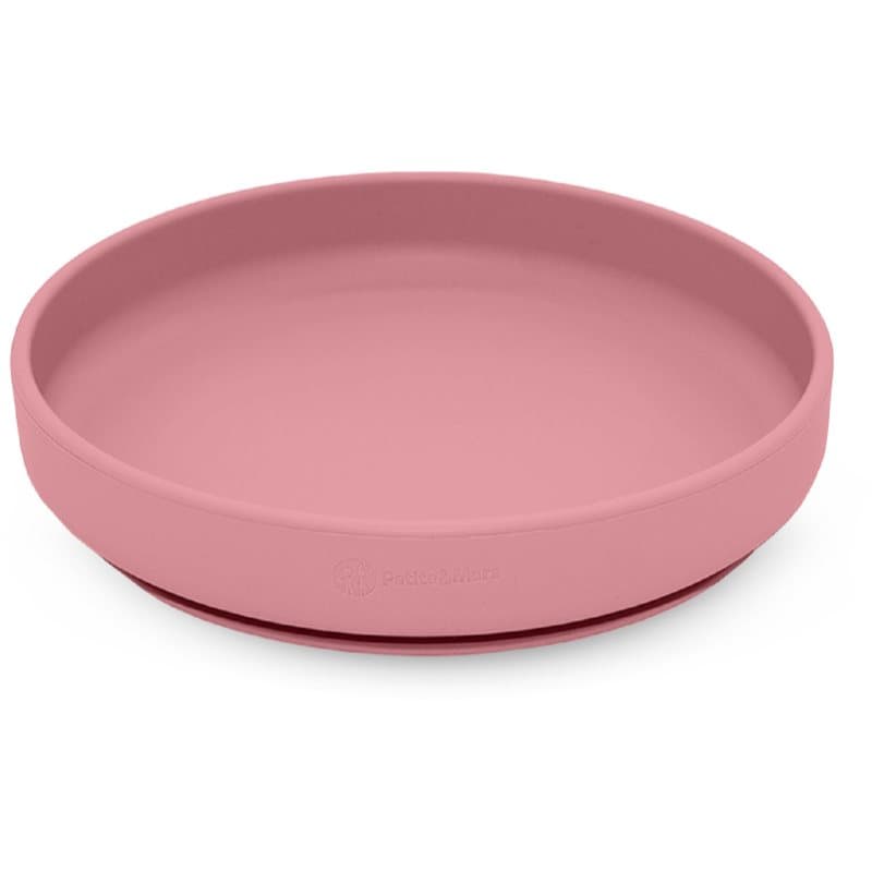 Petite&Mars Take&Match Silicone Plate Teller mit Saugnapf Dusty Rose 6 m+ 1 St.