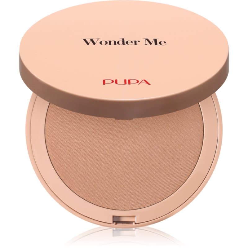 PUPA Milano Wonder Me Bronzer kompakter, bronzierender Puder für perfekte Haut Farbton 001 - Light Neutral 7.5 g