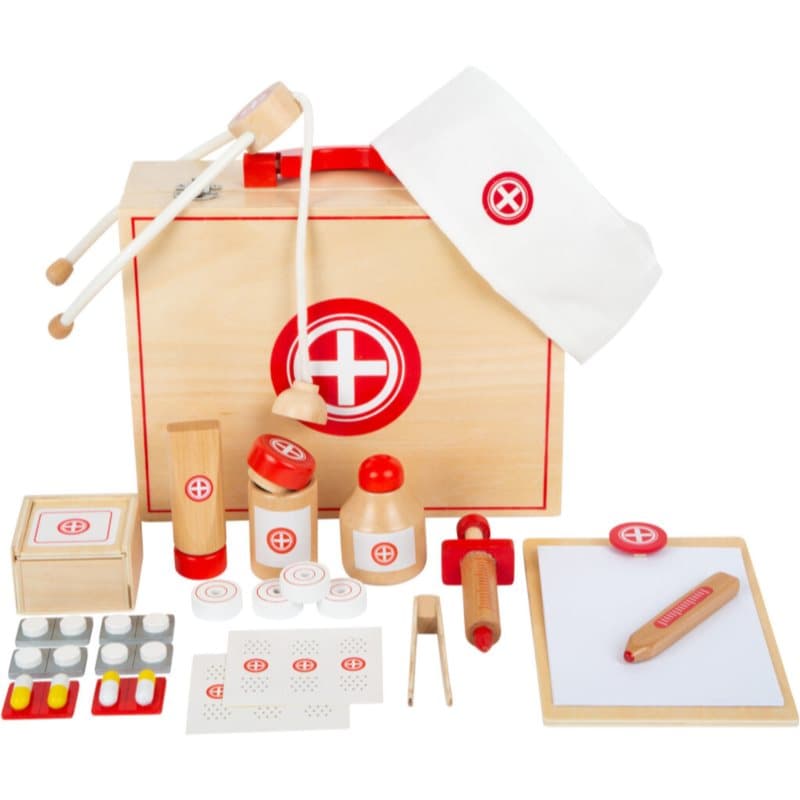 Small foot Wooden Doctor’s Kit Spielzeug-Set aus Holz 3 y+ 24 St.