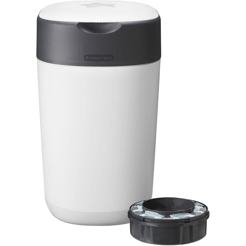 Tommee Tippee Twist & Click White Windelmülleimer + Nachfüllkassette für den Eimer 1 St.