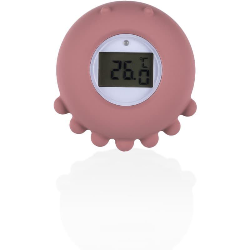 Zopa Silicone Digital Thermometer 2in1 digitales Fieberthermometer für die Badewanne Old Pink 1 St.