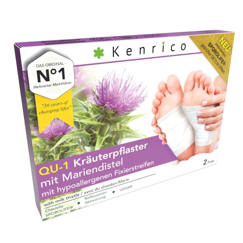 Kenrico Qu-1 Kräuterpflaster mit Mariendistel Pflaster 2 St