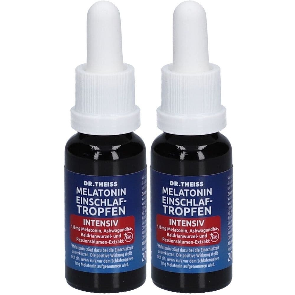 Dr. Theiss Melatonin Einschlaf-Tropfen intensiv Tropfen zum Einnehmen 2x20 ml