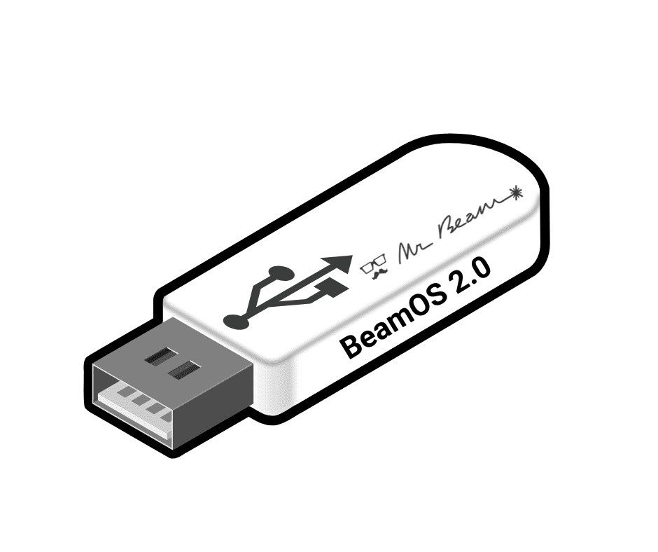 Mr Beam Upgrade USB Stick für BeamOS 2.0