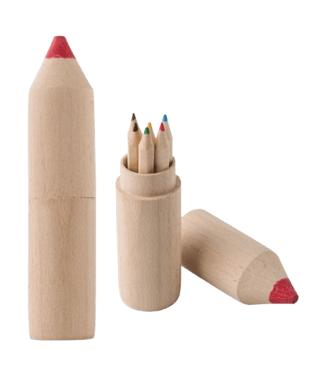 Mr Beam Buntstifte-Set in Holzbox, 4er Pack