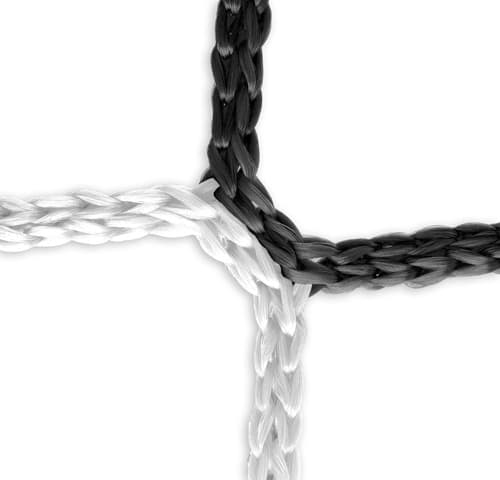 Tornetz (schwarz-weiß) - 5 x 2 m, 4 mm PP, 100/100 cm