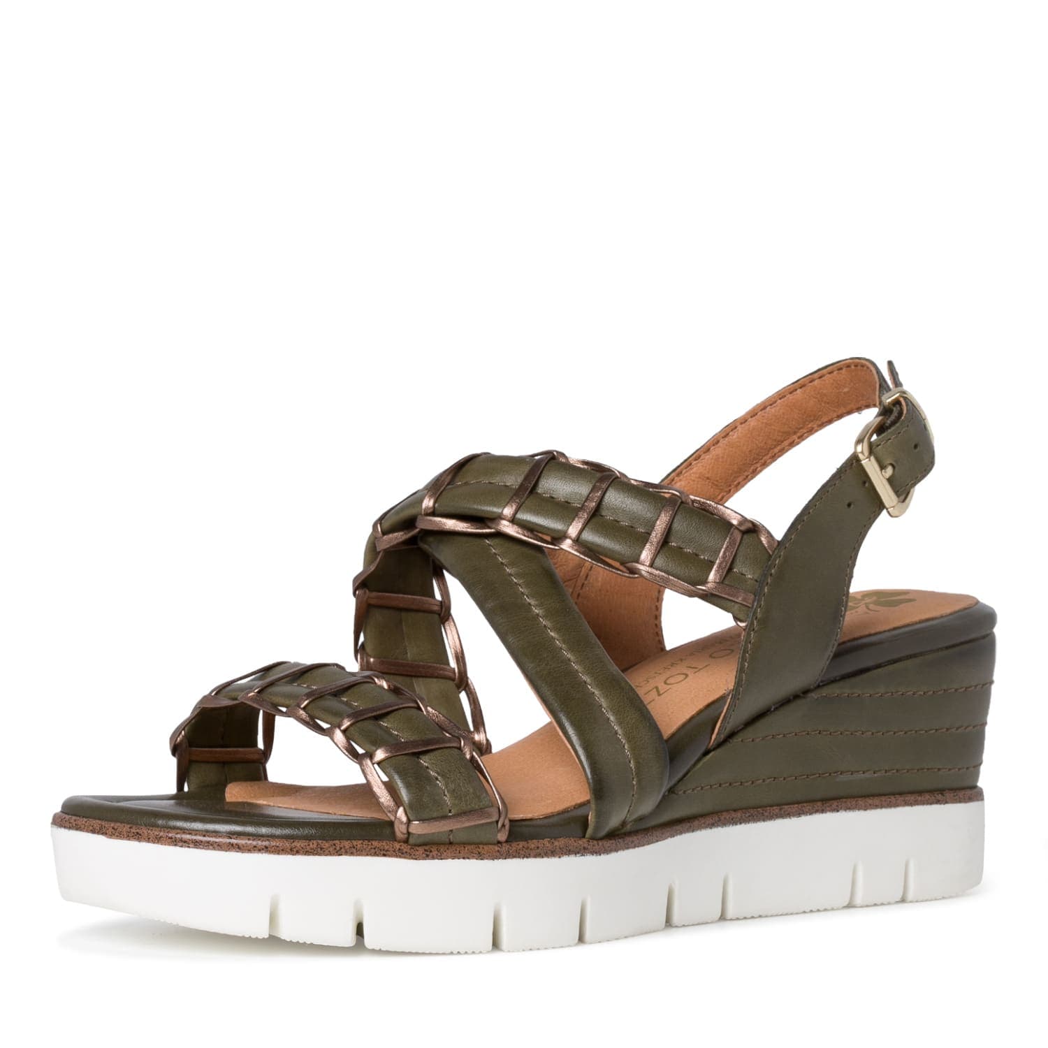 Marco Tozzi Da.-Sandalette für Damen, grün, Größe 41 EU