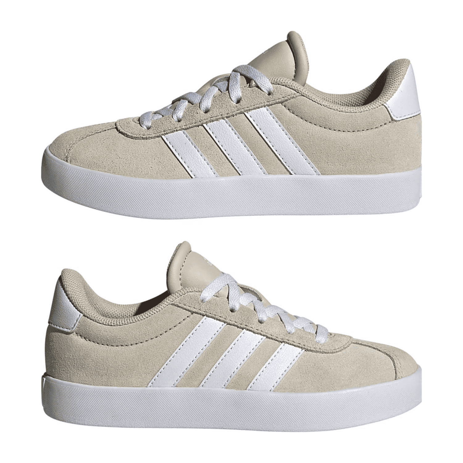 adidas VL COURT 3.0 für Kinder, beige, Größe 39 ⅓ EU / 6 Kids UK