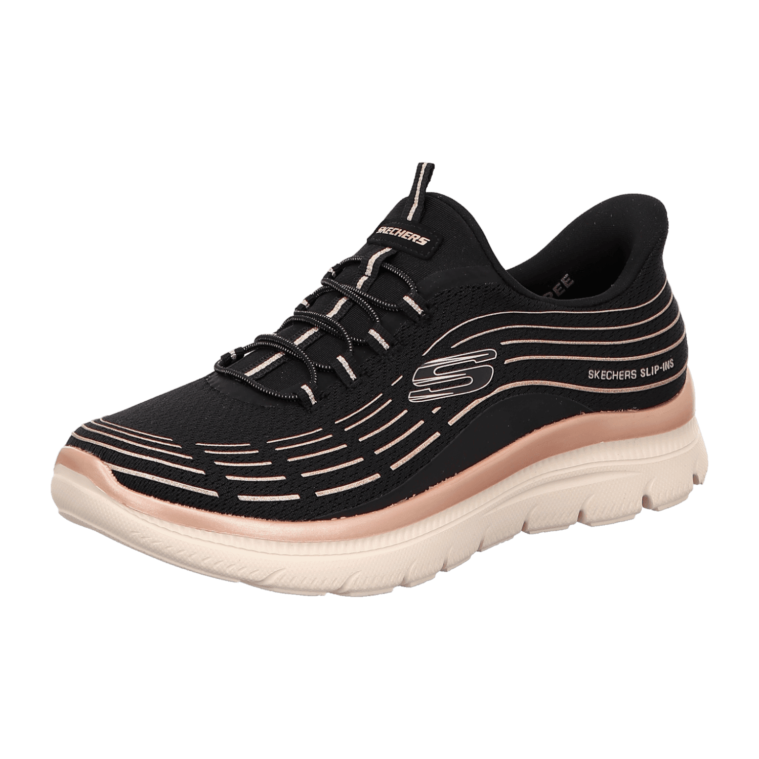 Skechers summits plus-soft luster für Damen, schwarz, Größe 39 EU