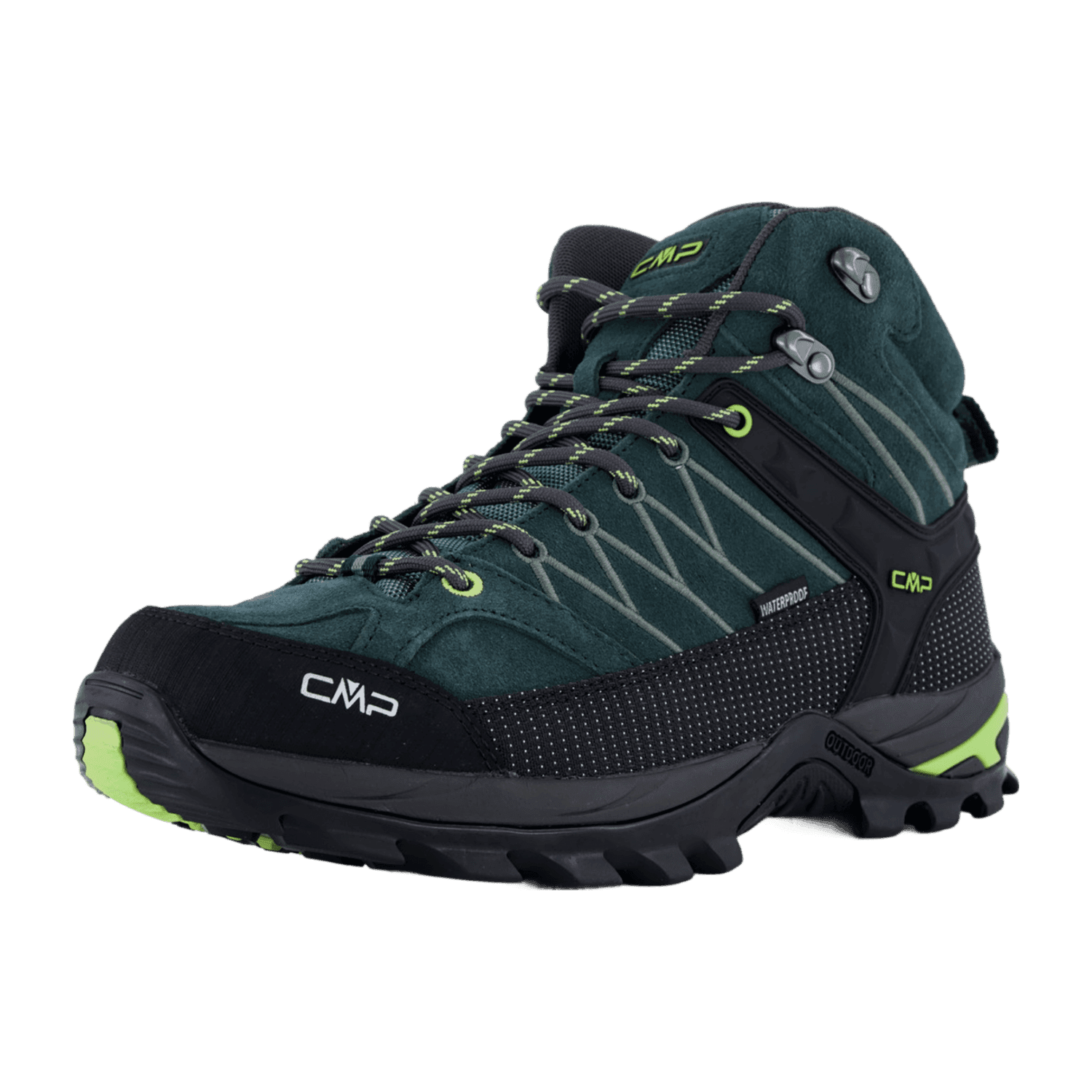 CMP RIGEL MID TREKKING SHOES WP für Herren, grün, Größe 44 EU