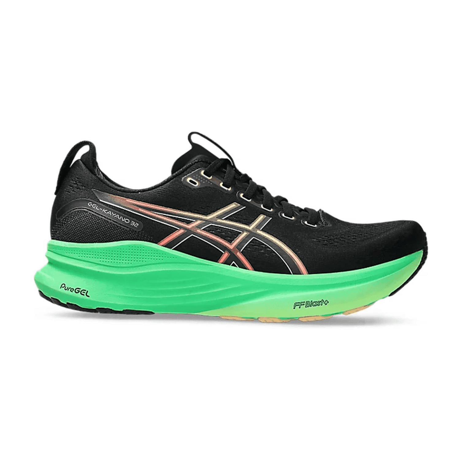 asics Gel-Kayano 32 für Herren, schwarz, Größe 43 ½ EU / 9,5 UK