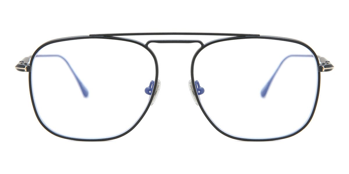 Tom Ford FT5731-B 002 Blaue-Light Block Schwarze Herren Brillen