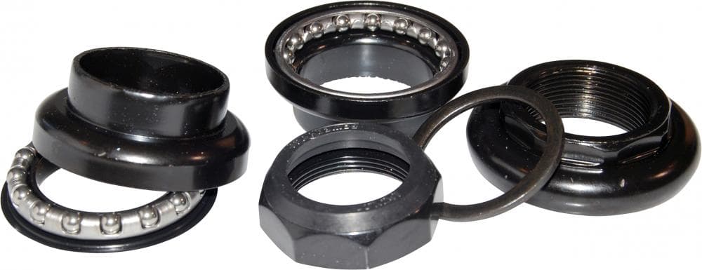 Headset TH 1050W 1in Black Steel With Thread - Diameter 30 mm / 27.0 Cone