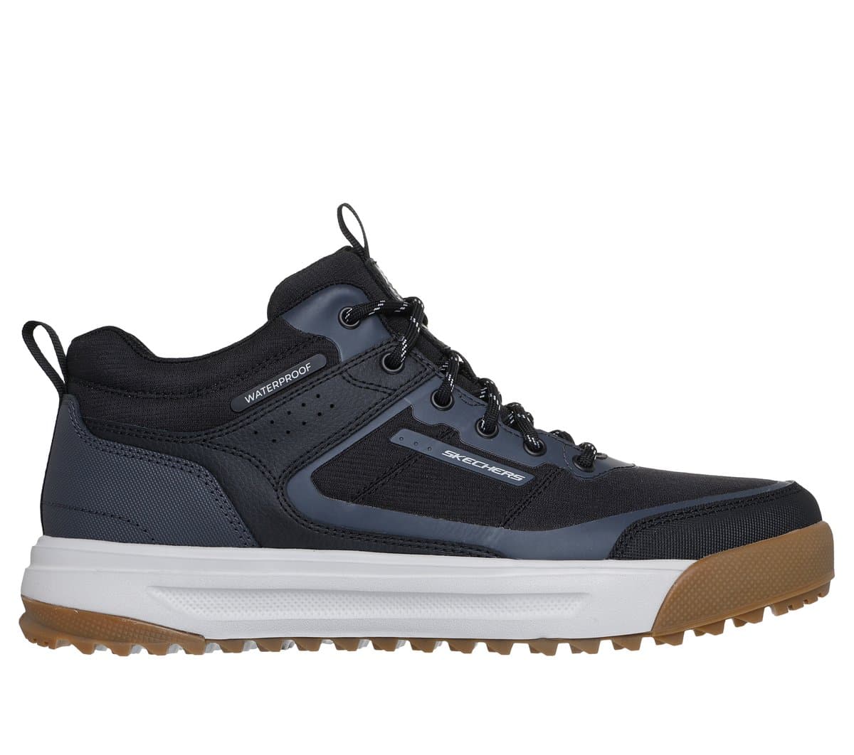 Skechers Herren Waterproof: Urban Street Hiker Sneaker in Schwarz, Größe 42.5