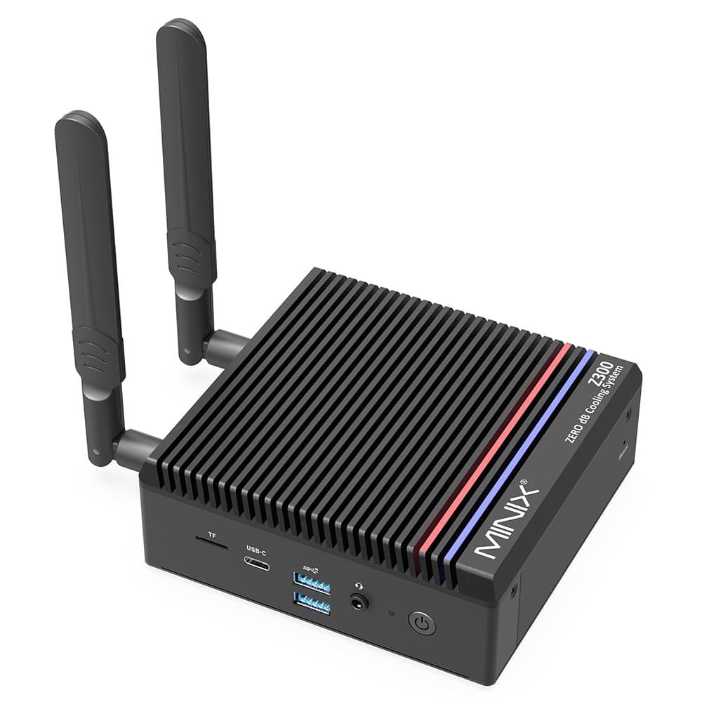 MINIX Z300-0dB Lüfterloser Mini-PC 16 GB 512 GB