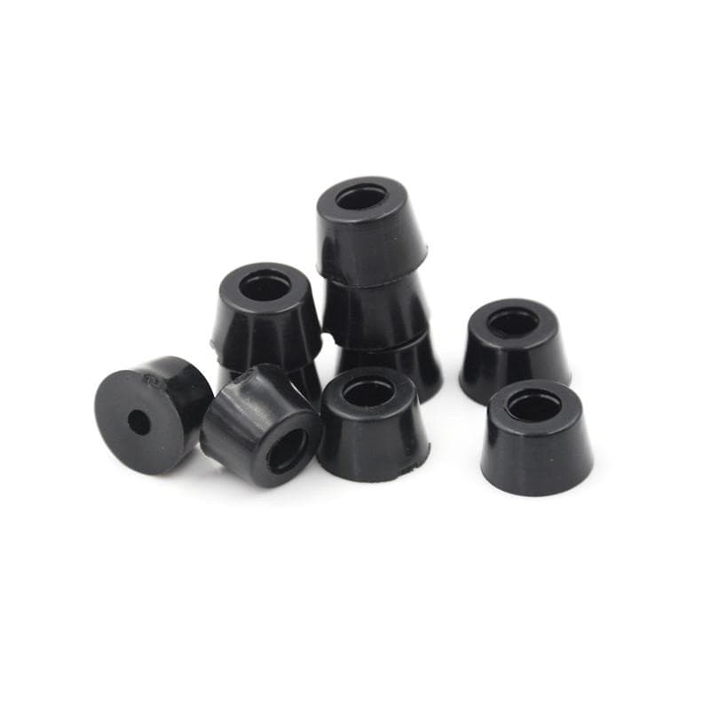 10Pcs Attraktive Und Langlebig Runde Schrank Schwarz Gummi Instrument Fall Füße Fuß Rund