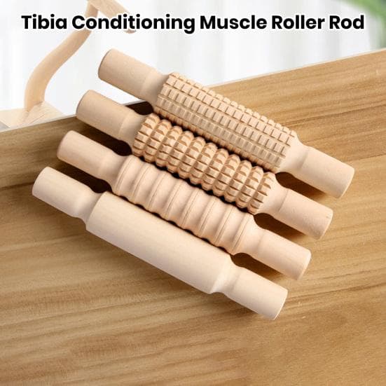 Schienbein-Konditionierungs-Muskelroller für Muay Thai, Kickboxen, MMA, Fettabsaugung, Holz-Nudelholz, Linderung von Muskelkater, Physiotherapie,