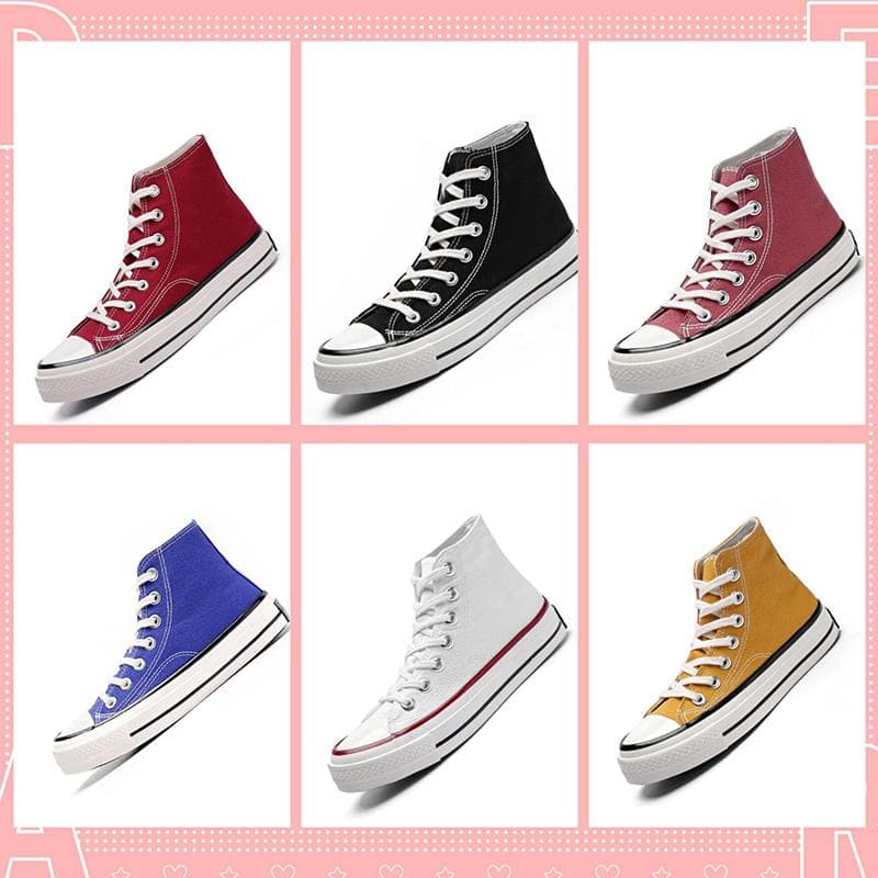 Männer Schuhe Frauen Schuhe High Top Leinwand Schuhe Unisex All-match Casual Schuhe Klassische Studenten Vulkanisierte Turnschuhe cm schwarz