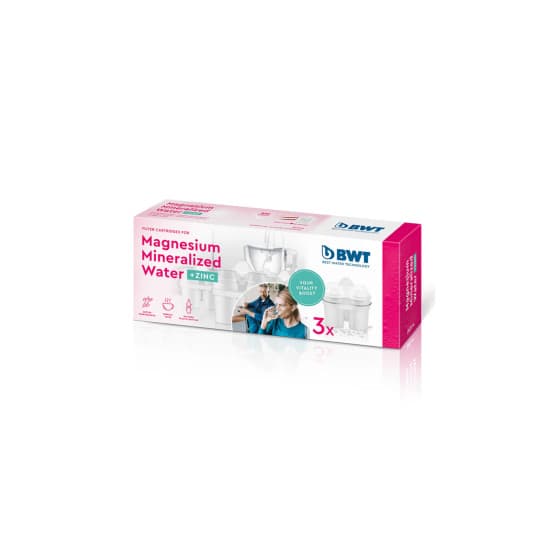 BWT Magnesium-mineralisierte Wasserfilterkartuschen mit Zink, 3 Stk.