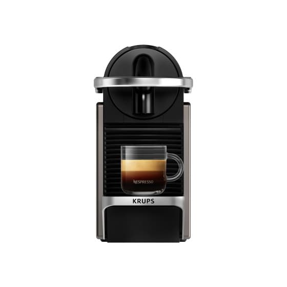 Nespresso Pixie Redesign XN306T10 Maschine mit Kapseln von Krups - Titan
