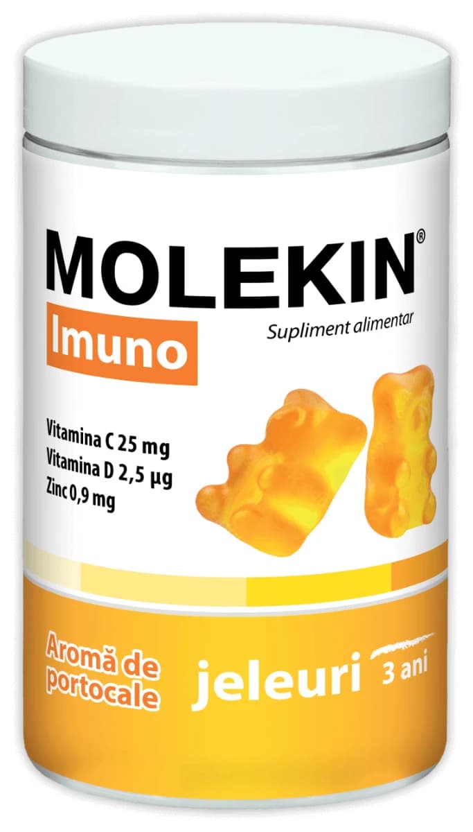Molekin Imuno Orangengeschmack 3 Jahre+ x 60 Gummibärchen, Zdrovit