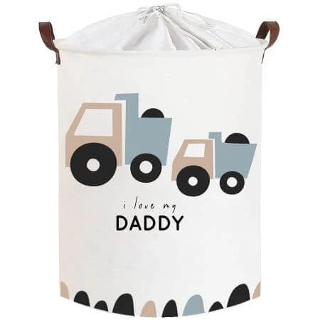 Spielzeugkorb aus Baumwolle, 35X45 cm, Love Daddy, Sipo