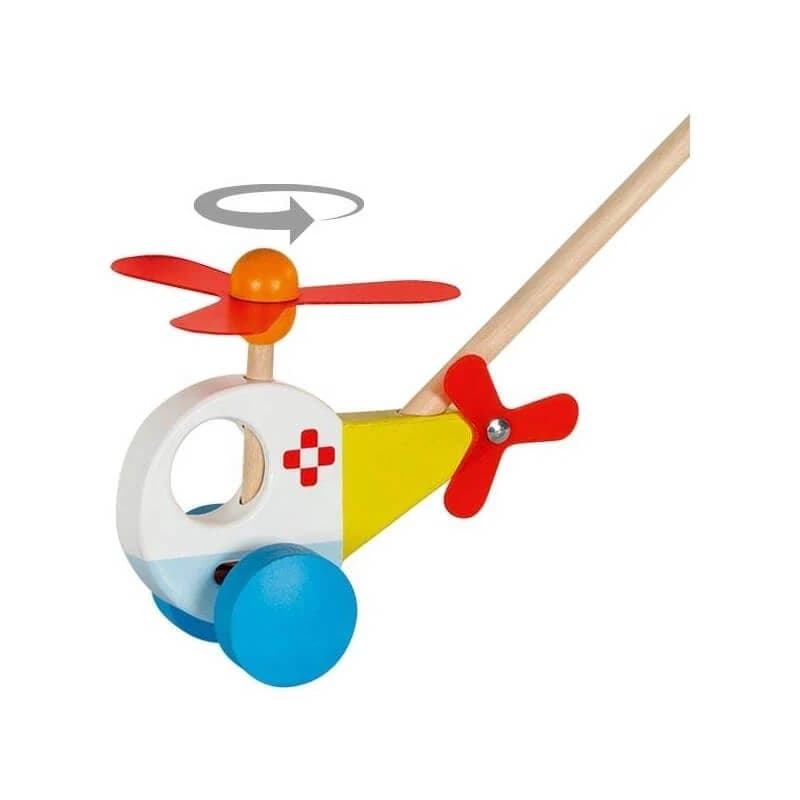 Hubschrauber Schiebespielzeug, + 18 Monate, Goki