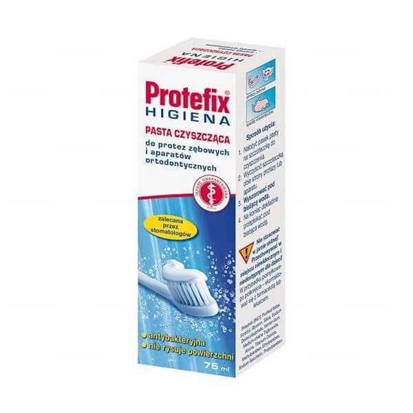 Protefix Hygiene, Paste für Zahnersatz und Zahnspangen, 75 ml