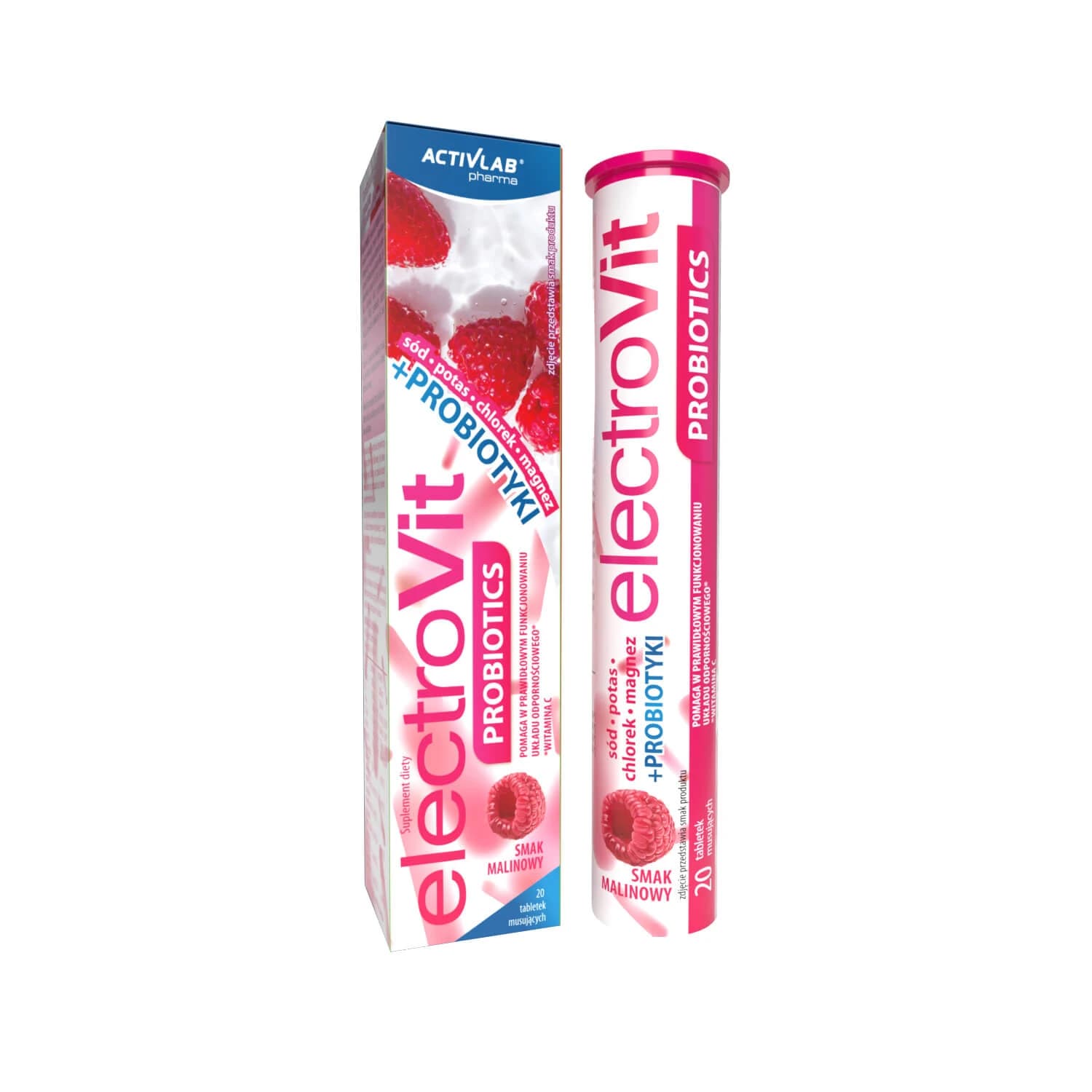 ElektroVit Probiotika Himbeergeschmack, 20 Brausetabletten