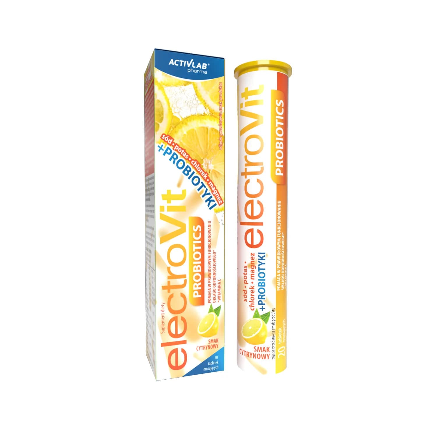 ElectroVit Probiotika Zitronengeschmack, 20 Brausetabletten
