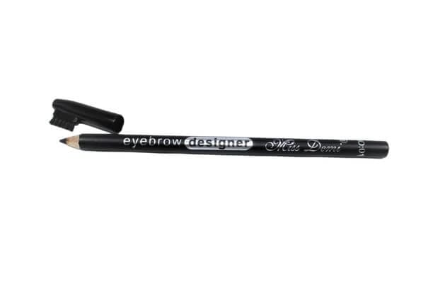 Augenbrauenstift mit Bürste, Makeup, Miss Demi, Augenbrauen-Designer, Schwarz