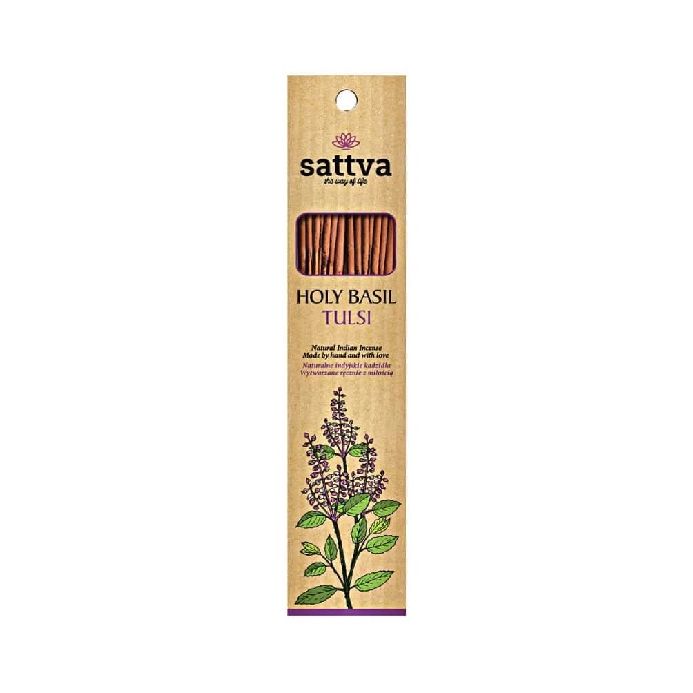 Sattva Natural Indian Indischer Weihrauch Tulsi, 15 Stück
