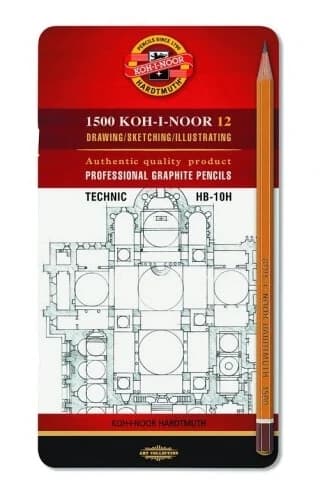 Koh-I-Noor, Graphit-Bleistift HB-10H, 12 Stück