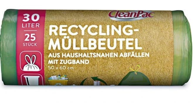 CleanPac, Abfallsäcke mit Kordelzug 30l, 25 Stück